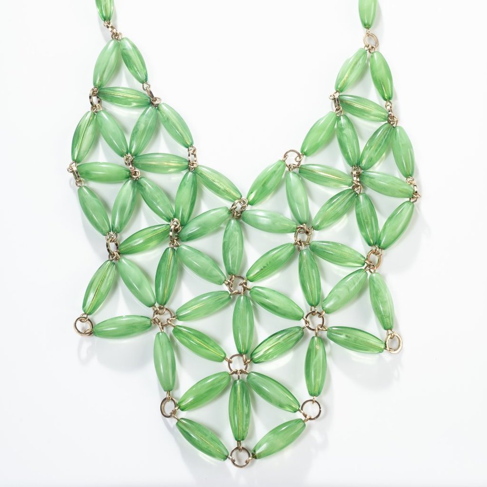 Robert Rose Bib Necklace
